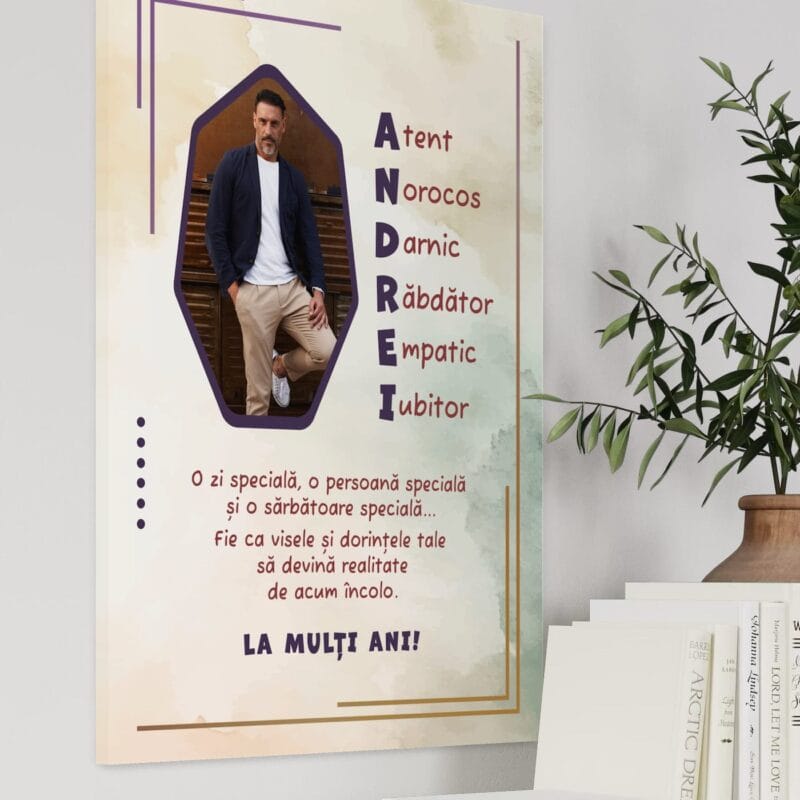 tablou canvas personalizat pentru andrei