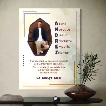 tablou canvas personalizat pentru andrei