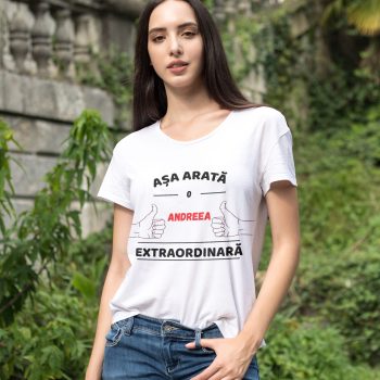 Tricou personalizat- ASA ARATA O GABRIELA EXTRAORDINARA (copiază)