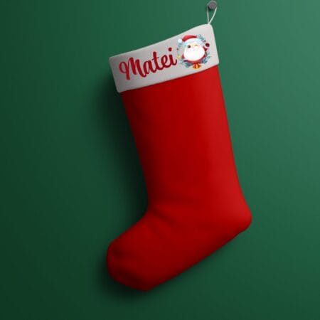 Căciuliță Moș Crăciun personalizată cu nume (copiază)