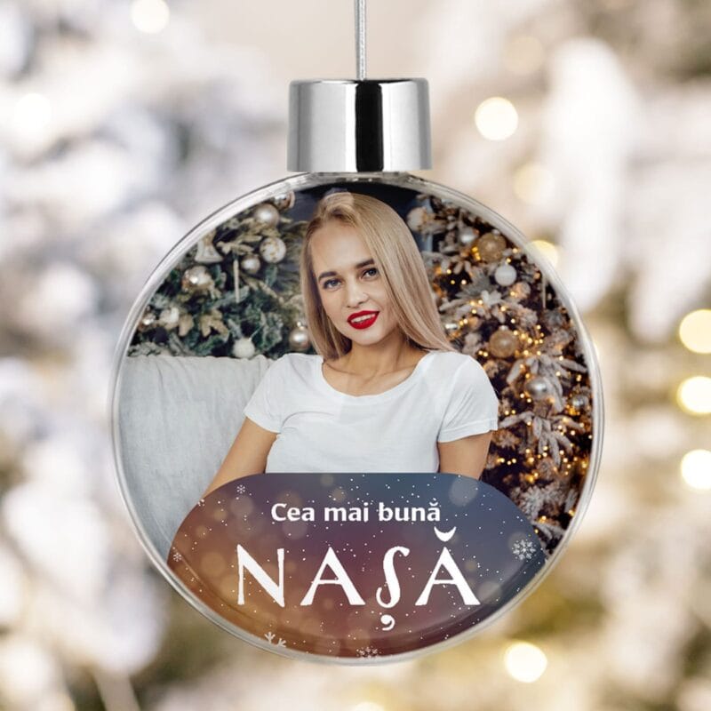 set 2 globuri personalizate pentru nași