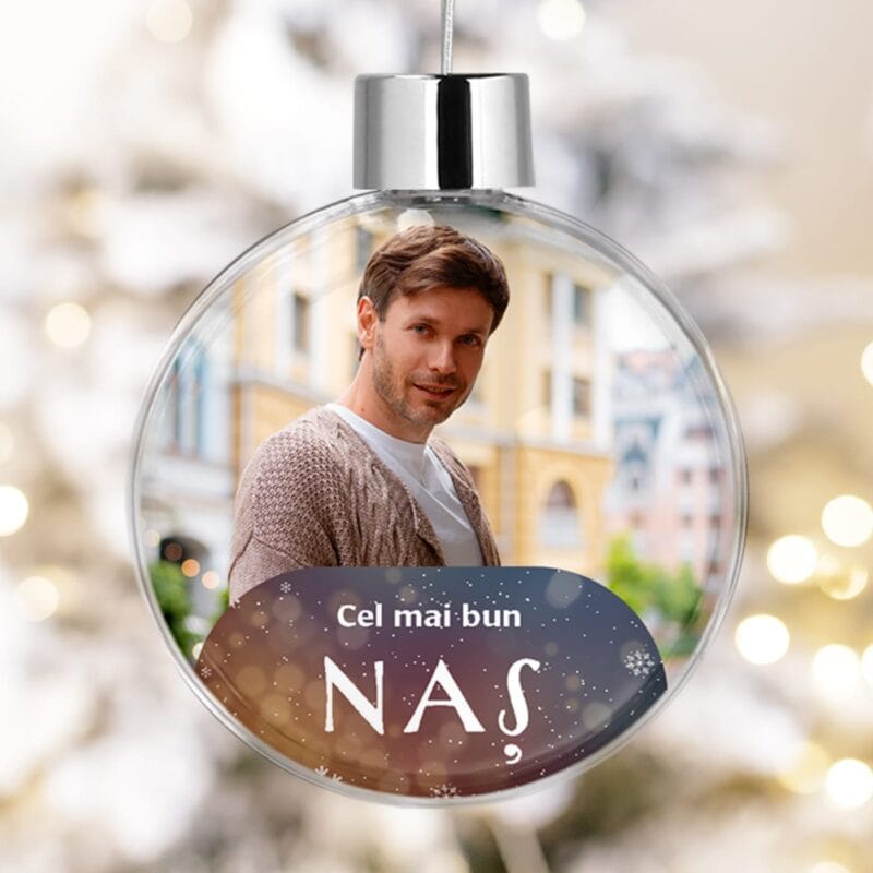 set 2 globuri personalizate pentru nași