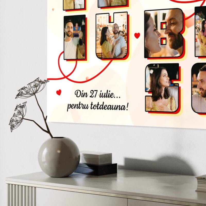 tablou canvas personalizat te iubesc