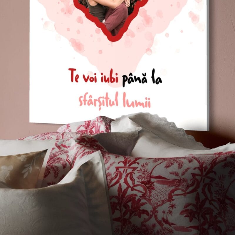 tablou canvas personalizat te voi iubi