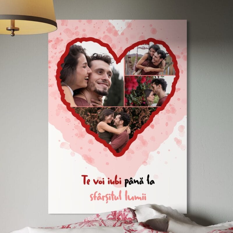 tablou canvas personalizat te voi iubi