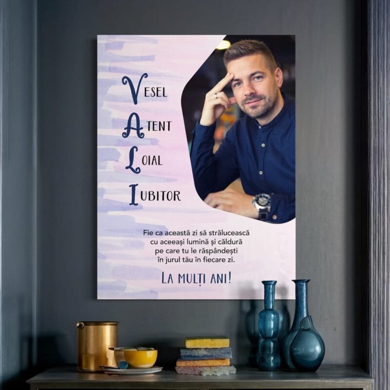 tablou canvas personalizat pentru vali