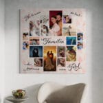 tablou canvas personalizat nu le avem pe toate — colaj familie mesaj