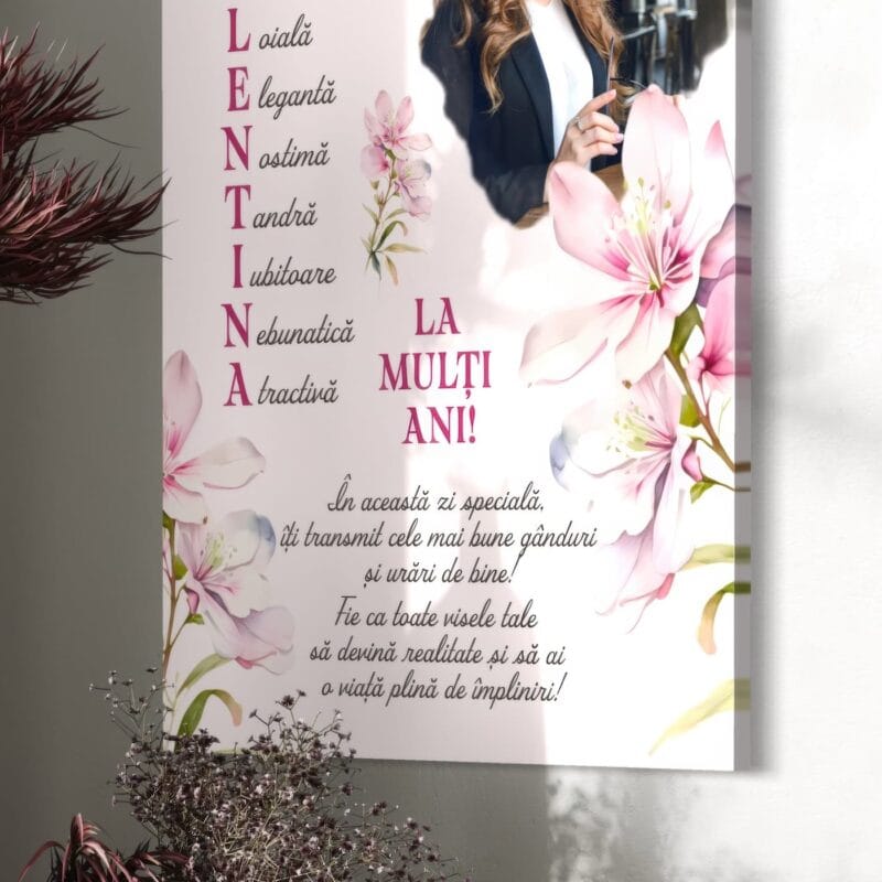 tablou canvas personalizat pentru valentina cadou onomastică