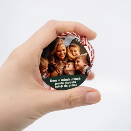 martisor personalizat cu fotografie - pentru cadru didactic