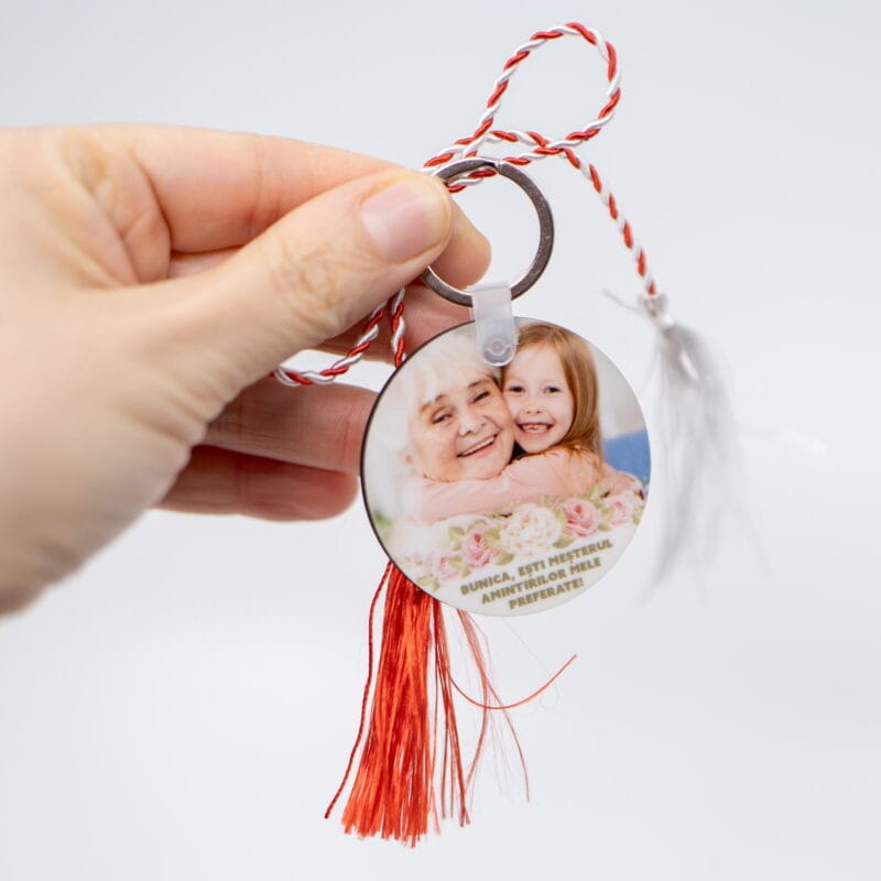 martisor personalizat cu fotografie - pentru bunica