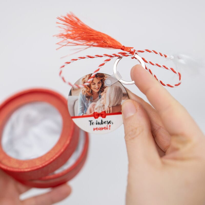 mărțișor personalizat cu fotografie pentru mama