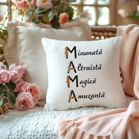 pernă pentru mama - litere