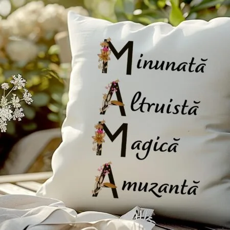 pernă pentru mama - litere