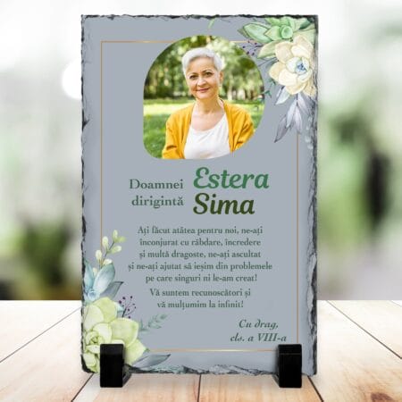 piatră personalizata doamnei diriginta
