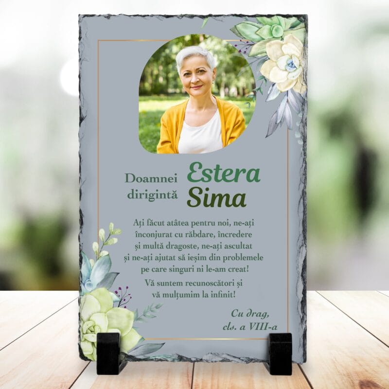 piatră personalizata doamnei diriginta