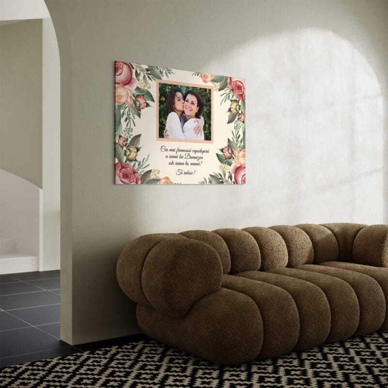 tablou canvas personalizat inima mamei