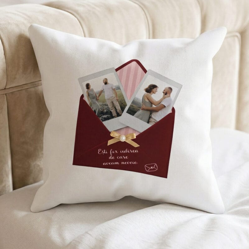 pernă personalizată cu poză "Țara mea și mândra mea"