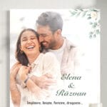 tablou canvas personalizat cu text și fundal acuarelă