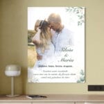 tablou canvas personalizat cu text și fundal acuarelă