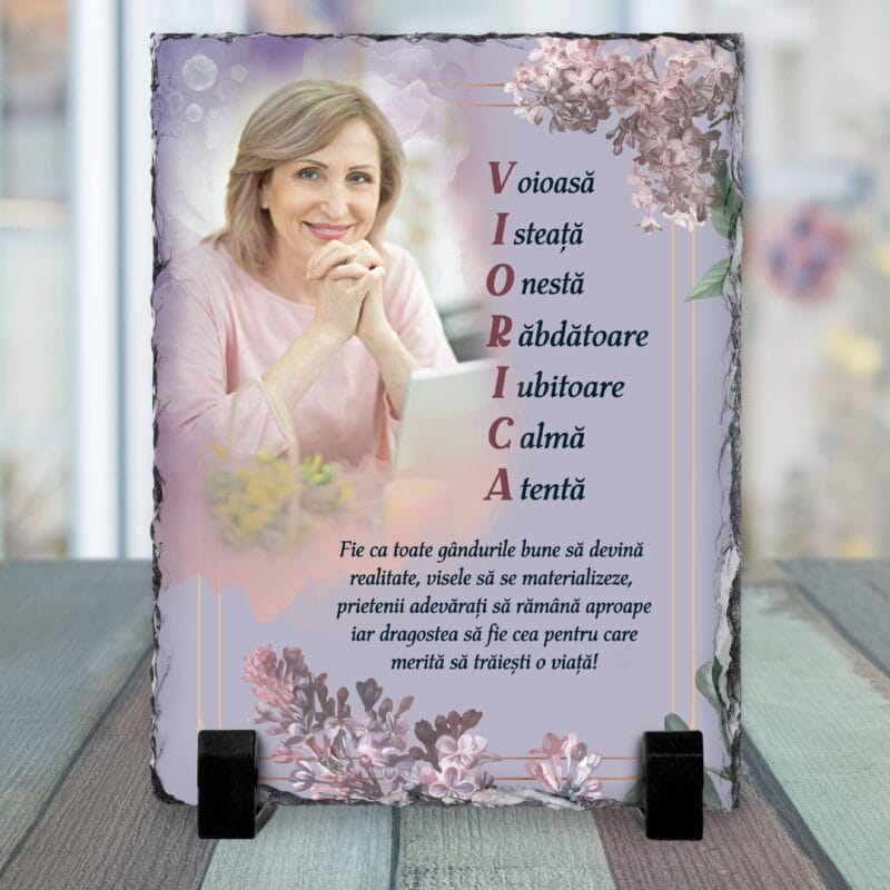piatră personalizată pentru viorica