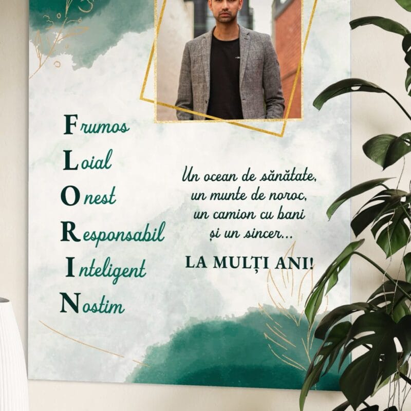 tablou canvas personalizat pentru florin