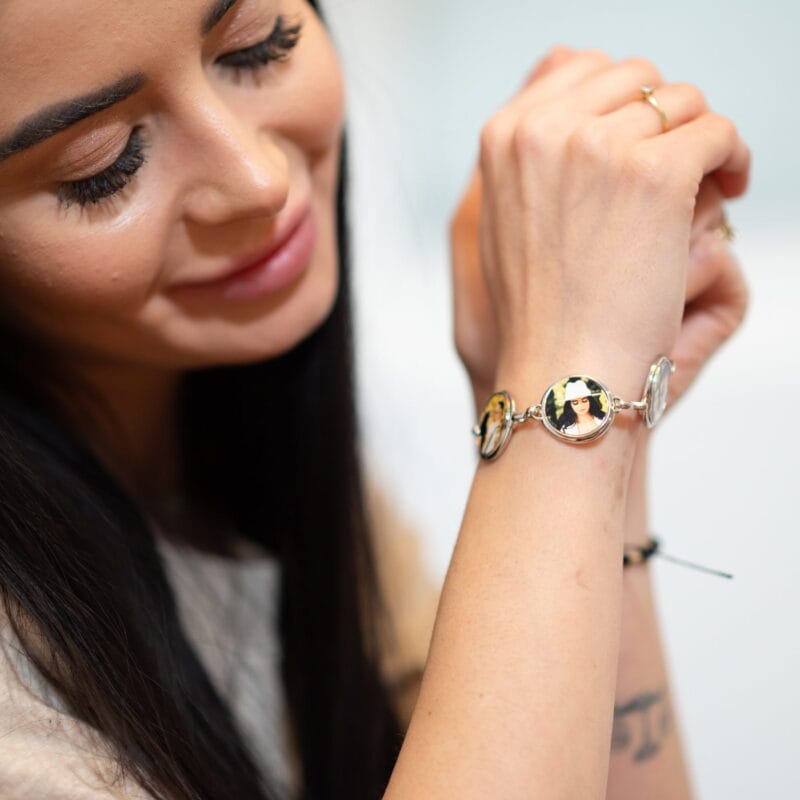 brățară personalizată cu 5 fotografii