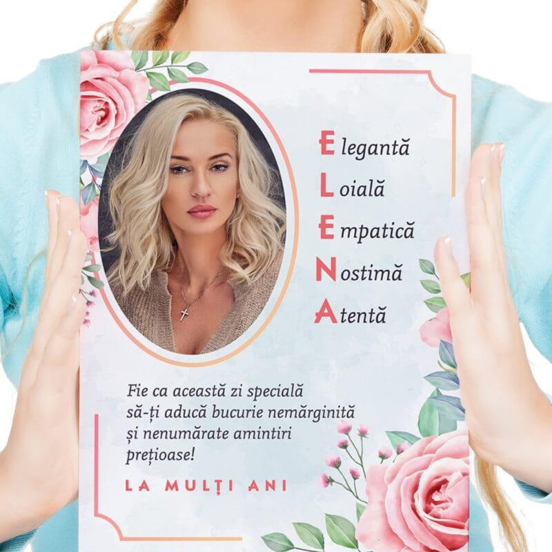 tablou canvas personalizat pentru elena