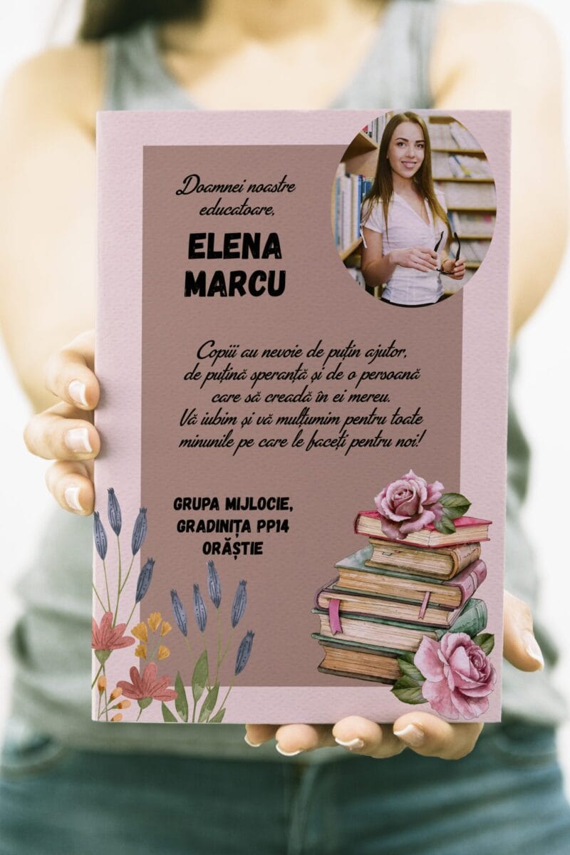 Tablou Personalizat Cadou pentru Doamna Educatoare