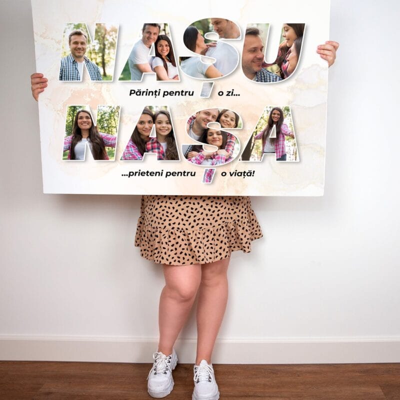 tablou canvas personalizat cadou pentru nași