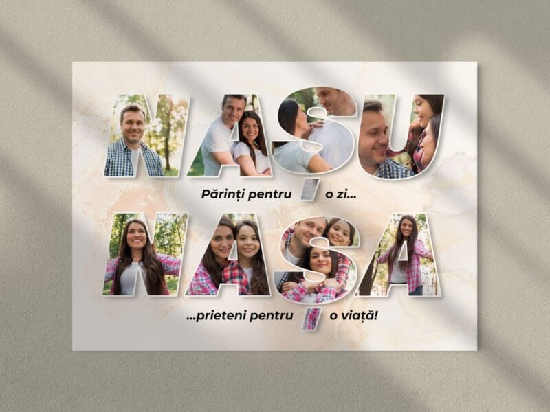 tablou canvas personalizat cadou pentru nași