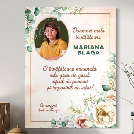 tablou canvas personalizat doamnei mele