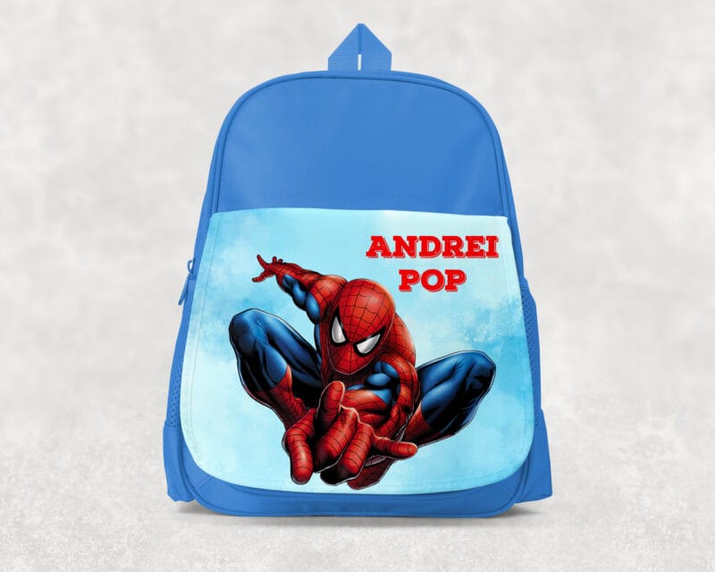 Ghiozdan personalizat personaj preferat si fundal – baieti