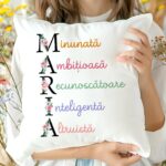 pernă cadou pentru maria - litere