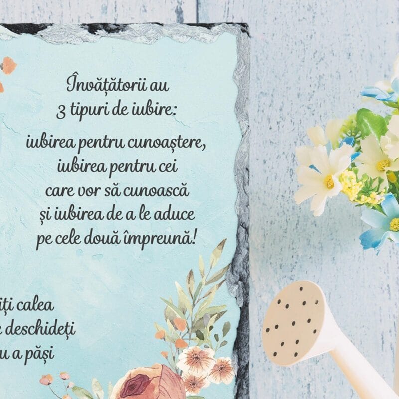 ardezie cadou pentru doamna Învățătoare