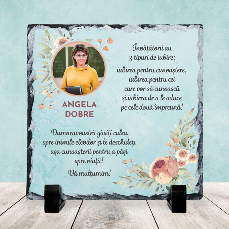 ardezie cadou pentru doamna Învățătoare