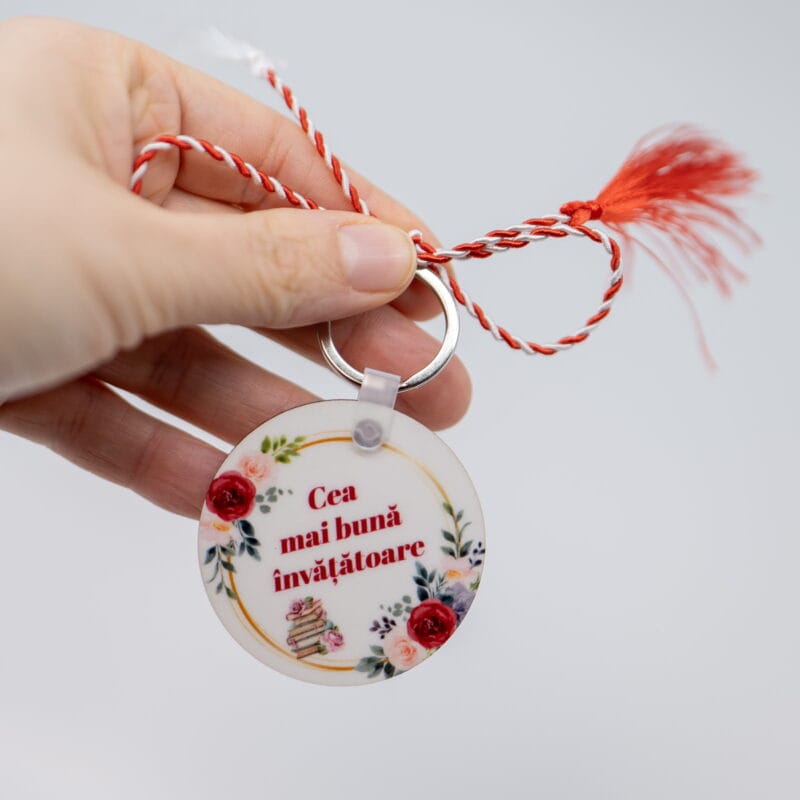 breloc cadou pentru invatatoare