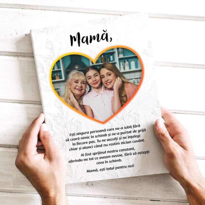 tablou canvas personalizat dragă mama