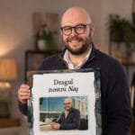 tablou canvas personalizat pentru naș — cadou de mulțumire de la fini