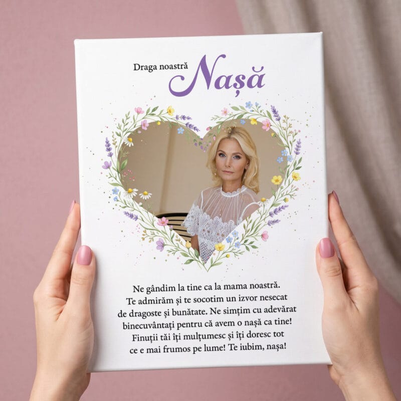 tablou canvas personalizat pentru nașă — cadou de mulțumire de la fini tablou canvas personalizat pentru nașă — cadou de mulțumire de la fini