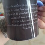 cană termosensibilă "Îți mulțumesc"
