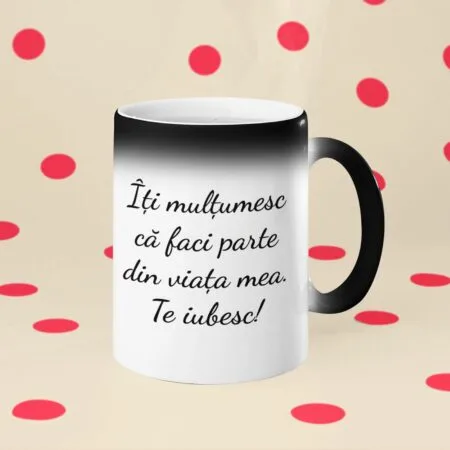 cană termosensibilă Îți mulțumesc