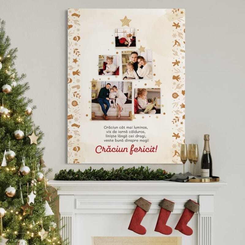 tablou canvas personalizat crăciun luminos