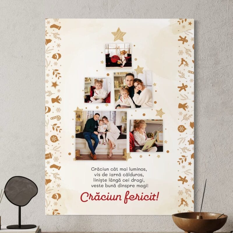 tablou canvas personalizat crăciun luminos