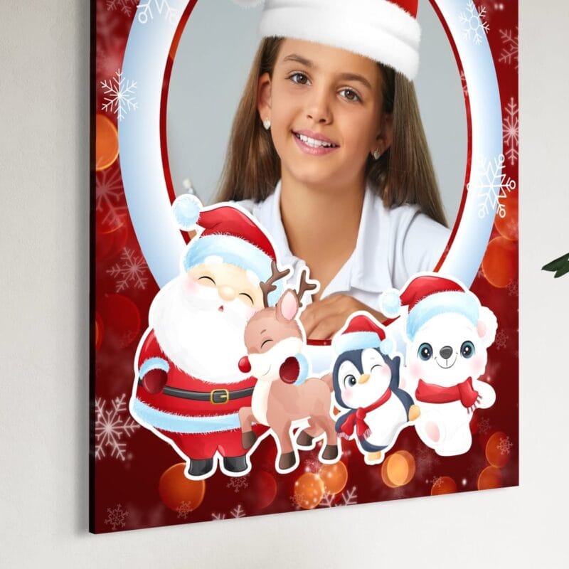 tablou canvas de crăciun personalizat pentru copii cu poză