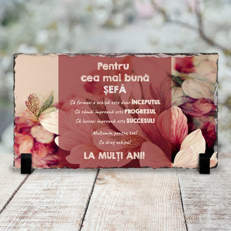 Ardezie Panoramică Cadou Pentru Șefa