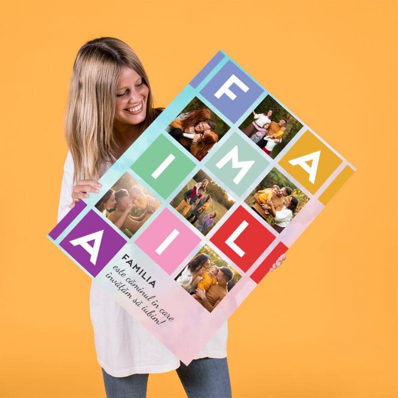 Tablou Canvas Personalizat Colaj Familia