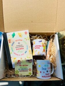 set cadou personalizat pentru educatoare