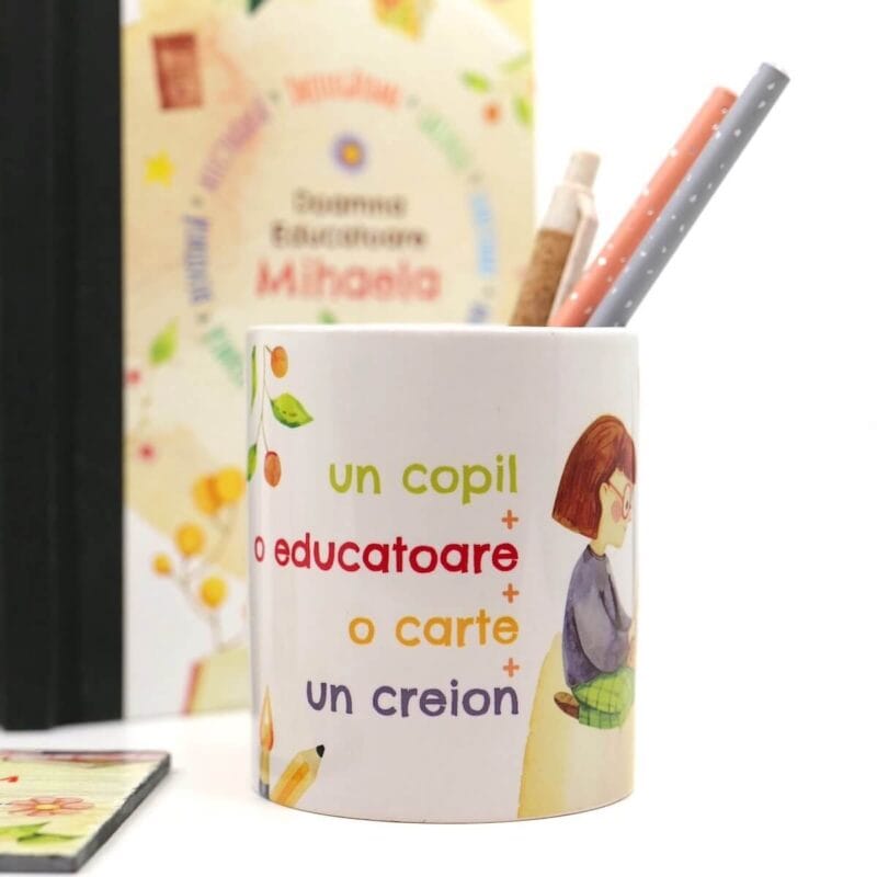 set cadou personalizat pentru educatoare