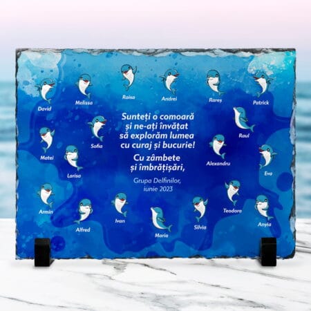 ardezie cadou educatoare / Învățătoare - grupa delfinilor