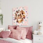 tablou canvas personalizat cu 7 fotografii - cercul dragostei